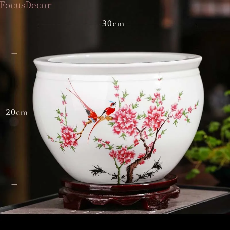 Planted Aquarium For Goldfish - 30cm Ceramic Fish Aquarium Fish Tank