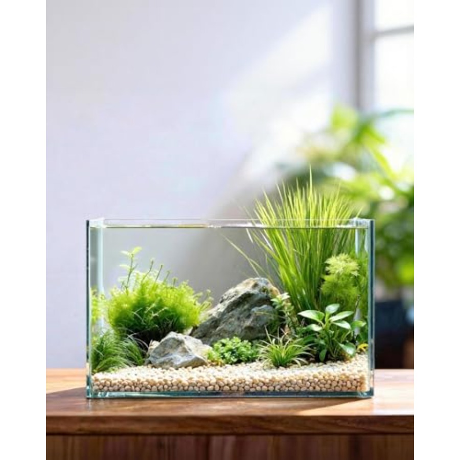 Planted Aquarium For Goldfish - Ultra Clear Glass Fish Tank Easy
