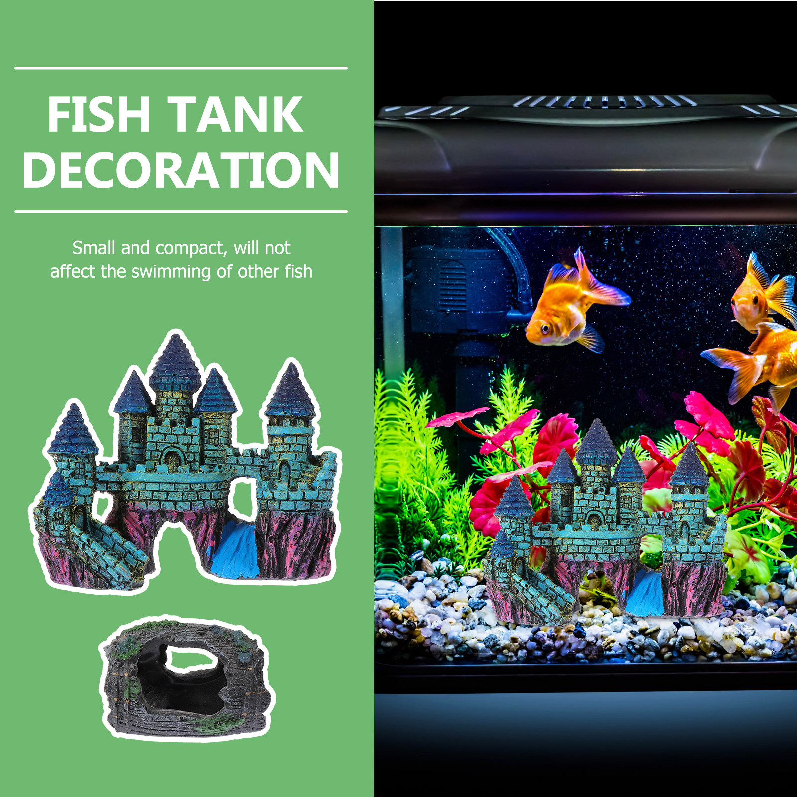15Pcs Aquarium Decoration Set  – Planted Aquarium For Goldfish Bewertung und Preis