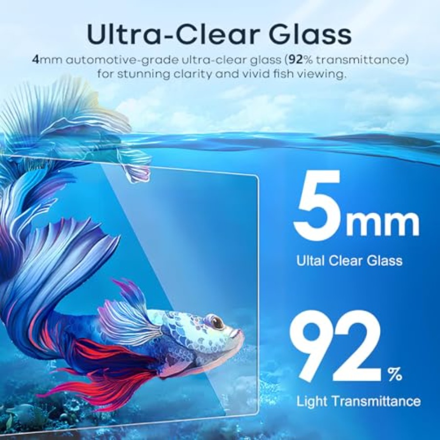 Glass Fish Tank Open-Back Lid  – Planted Aquarium For Goldfish Bewertung und Preis