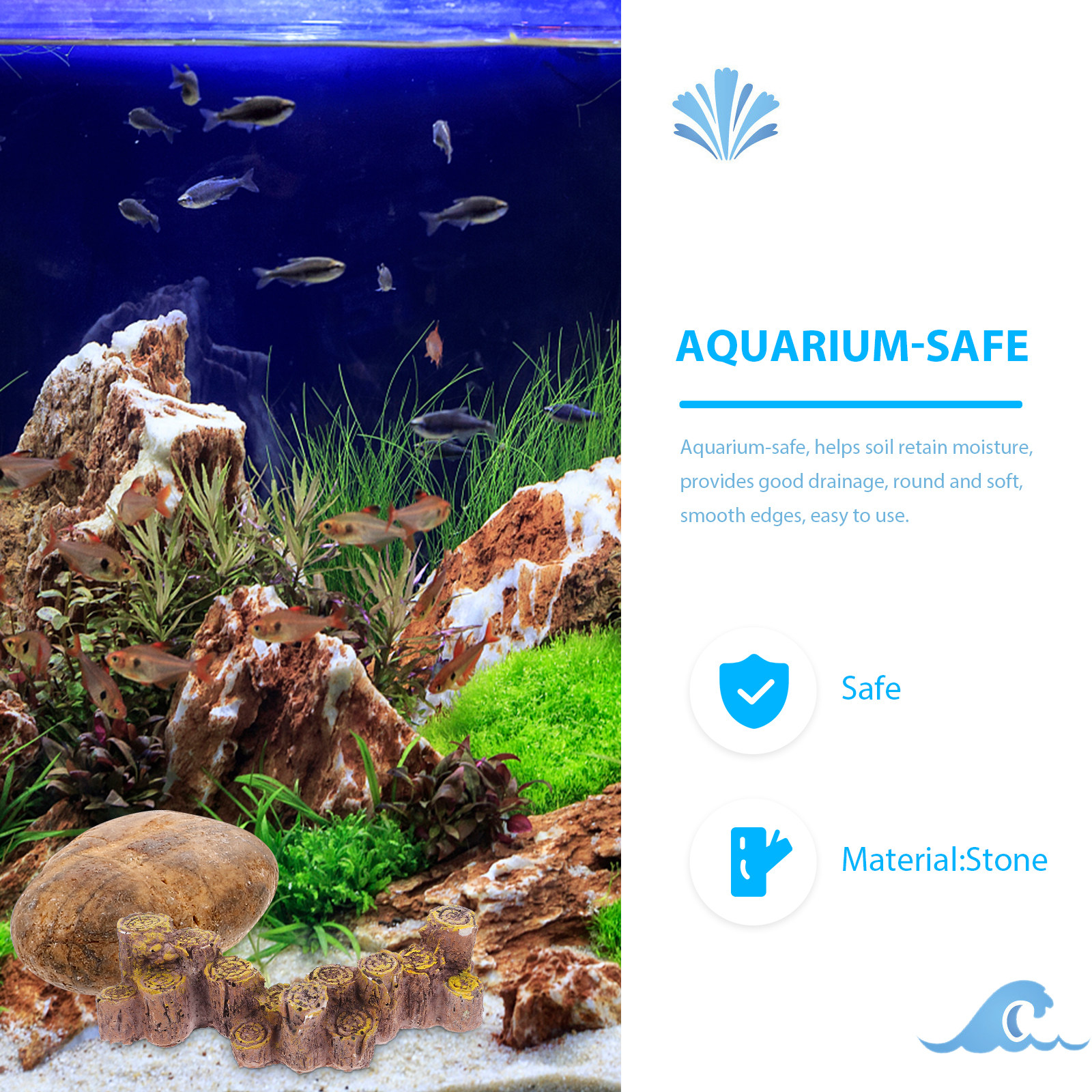 1Set Aquarium Pebbles Gravel 5 – Aquarium Planted Fish Tank Bewertung und Preis