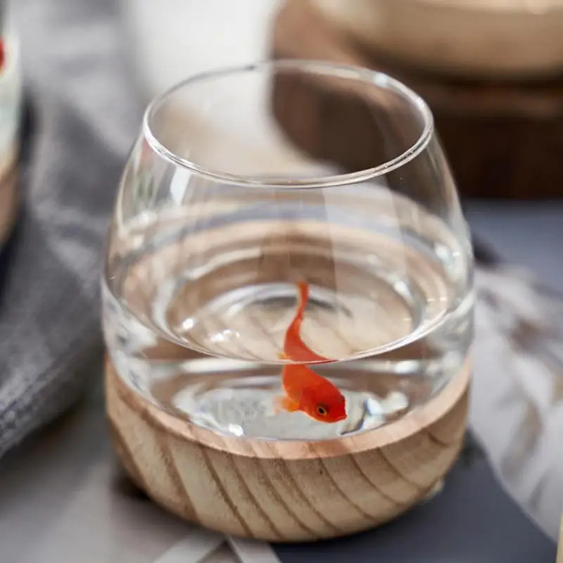 Decorative Round Glass Fish Ta – Planted Aquarium For Goldfish Bewertung und Preis