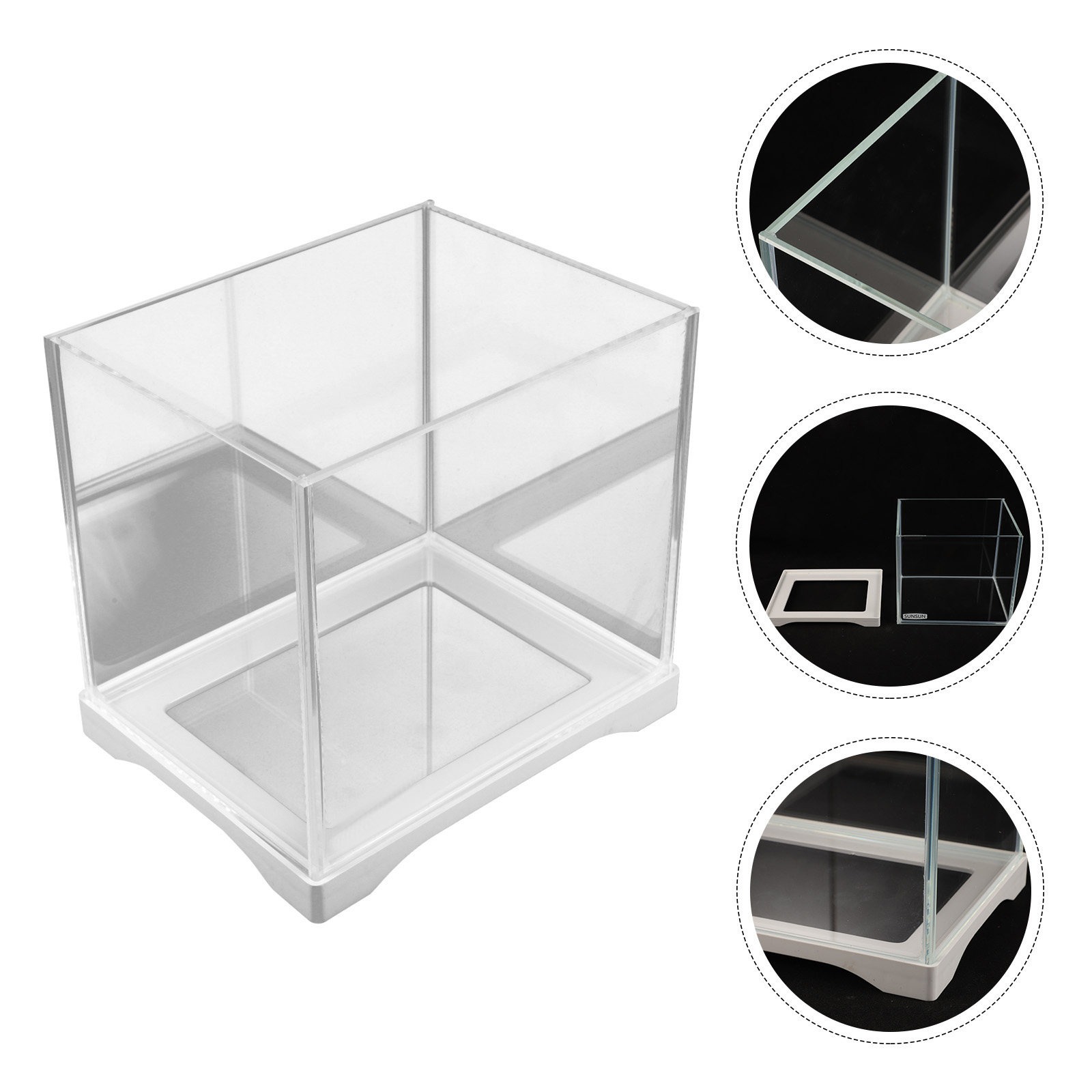 Small Glass Fish Bowl Mini Aqu – Planted Aquarium For Goldfish Bewertung und Preis