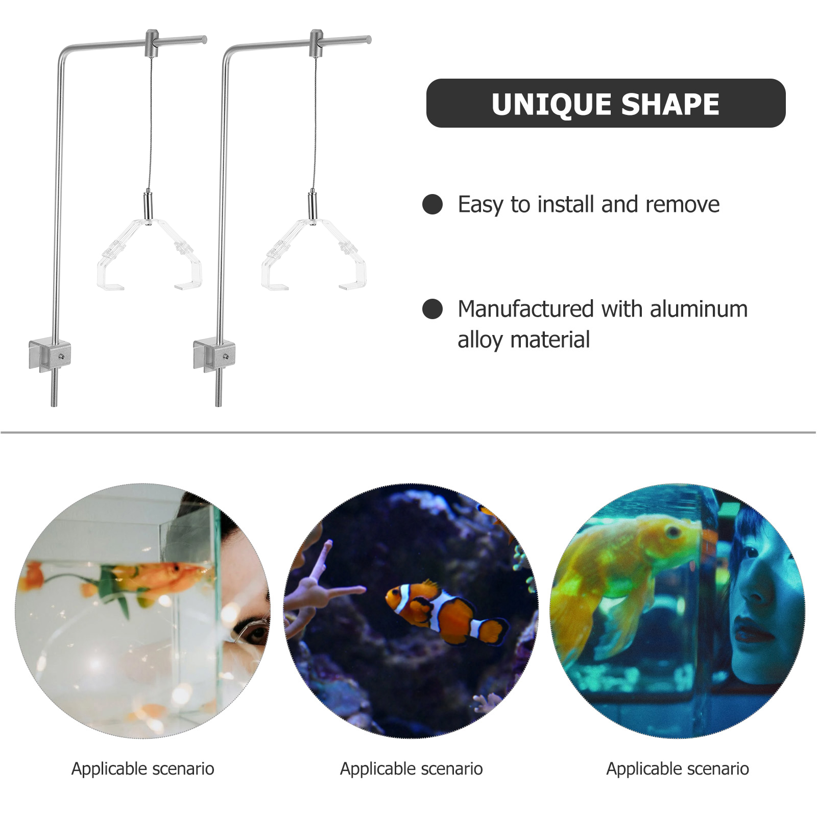2pcs Aquarium Light Holder Wit – Aquarium Planted Fish Tank Bewertung und Preis