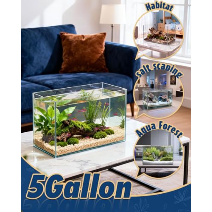 Ultra Clear Glass Fish Tank Ea – Planted Aquarium For Goldfish Bewertung und Preis